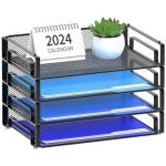 Samstar 4 Pack Stackable Paper Tray Organizer
