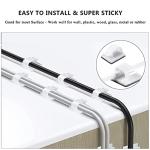 White Cable Management Organizer Kit with Clips and Ties