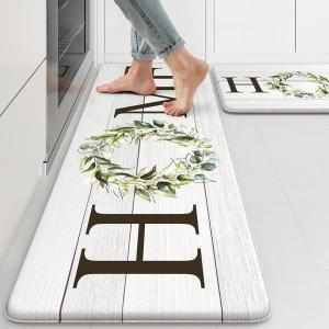 KIMODE Anti-Fatigue Farmhouse Kitchen Mats - 2PCS