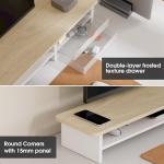 Fenge Dual Monitor Stand with Drawer and Organizer