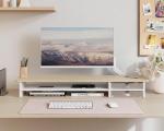 Fenge Dual Monitor Stand with Drawer and Organizer