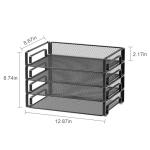 Samstar 4 Pack Stackable Paper Tray Organizer