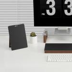 Black Glass Dry Erase Board with Stand