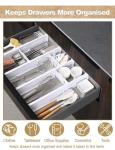 CeeVian 8-Piece Adjustable Drawer Organizer Set