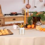 Gold Pencil Cup with White Ceramic Holder