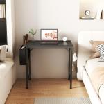 Lufeiya 24 Inch Small Desk with Storage Hooks