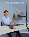 Adjustable Single Monitor Arm with Extra-Tall Pole