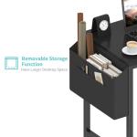 Lufeiya 24 Inch Small Desk with Storage Hooks