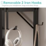 Lufeiya 24 Inch Small Desk with Storage Hooks