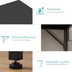 Lufeiya 24 Inch Small Desk with Storage Hooks