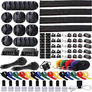 300PCS Cable Management Kit for Home Office