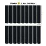 Cable Clams - 18-Pack Adhesive Cord Holders
