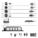 300PCS Cable Management Kit for Home Office