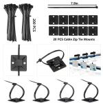 300PCS Cable Management Kit for Home Office