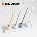 Mini Ceramic Toothbrush Holder Set - Yellow