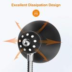 LEPOWER Adjustable Metal Desk Lamp with Goose Neck