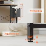 Compact L Shaped Desk with Power Outlets