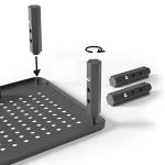 EVOOMI 2 Pack Monitor Stand with Cable Ties