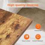 Compact L Shaped Desk with Power Outlets