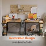 Compact L Shaped Desk with Power Outlets