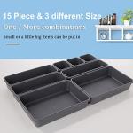Kutesna 15-Piece Interlocking Desk Organizer Set