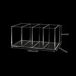 Clear Acrylic Pen and Brush Holder with 4 Compartments