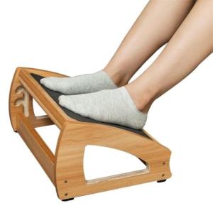 Ergonomic Adjustable Wooden Footrest for Comfort