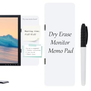 Magnetic Dry Erase Memo Board for Monitors