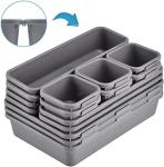 Kutesna 15-Piece Interlocking Desk Organizer Set