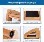 Ergonomic Adjustable Wooden Footrest for Comfort