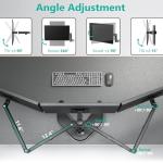 WALI Adjustable Triple Monitor Desk Stand, Black