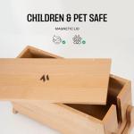 Large Wood Cable Management Box for Desk Wires