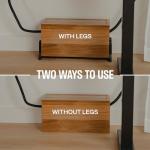 Large Wood Cable Management Box for Desk Wires