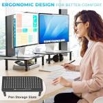 Adjustable Metal Monitor Stand for Home Office Setups