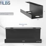 VIVO 2-Pack Under Desk Cable Management Trays