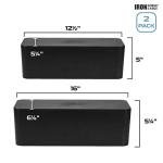 Cable Management Box Set - Organize Your Wires