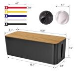 Large Wooden Cable Management Box for Home Office