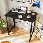 DUMOS 32 Inch Modern Black Computer Desk