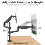 WALI Adjustable Dual Monitor Desk Arm Mount
