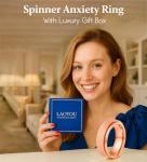 Rose Gold Fidget Spinner Ring for Stress Relief