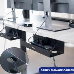 VIVO 2-Pack Under Desk Cable Management Trays