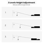 Yikola Adjustable Acrylic Keyboard Riser with Wrist Rest