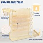 Gold 6-Tier Mesh Desk File Organizer