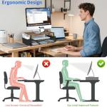 AUPSEN 2-Tier Wood Desk Organizer with Drawer