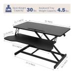 Royjhnl 32-Inch Height Adjustable Standing Desk