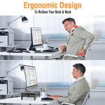 ELIVED Adjustable Monitor Stand with Drawer - 2 Pack