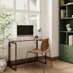 Compact Folding Desk with 31.5" Wood Top