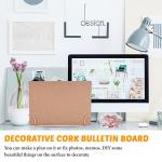 Rose Gold Double-Sided Cork Board with Stand