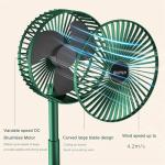 Portable USB Rechargeable Folding Desk Fan - Yellow