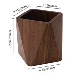 Soseelnee Black Walnut Wooden Pencil Organizer